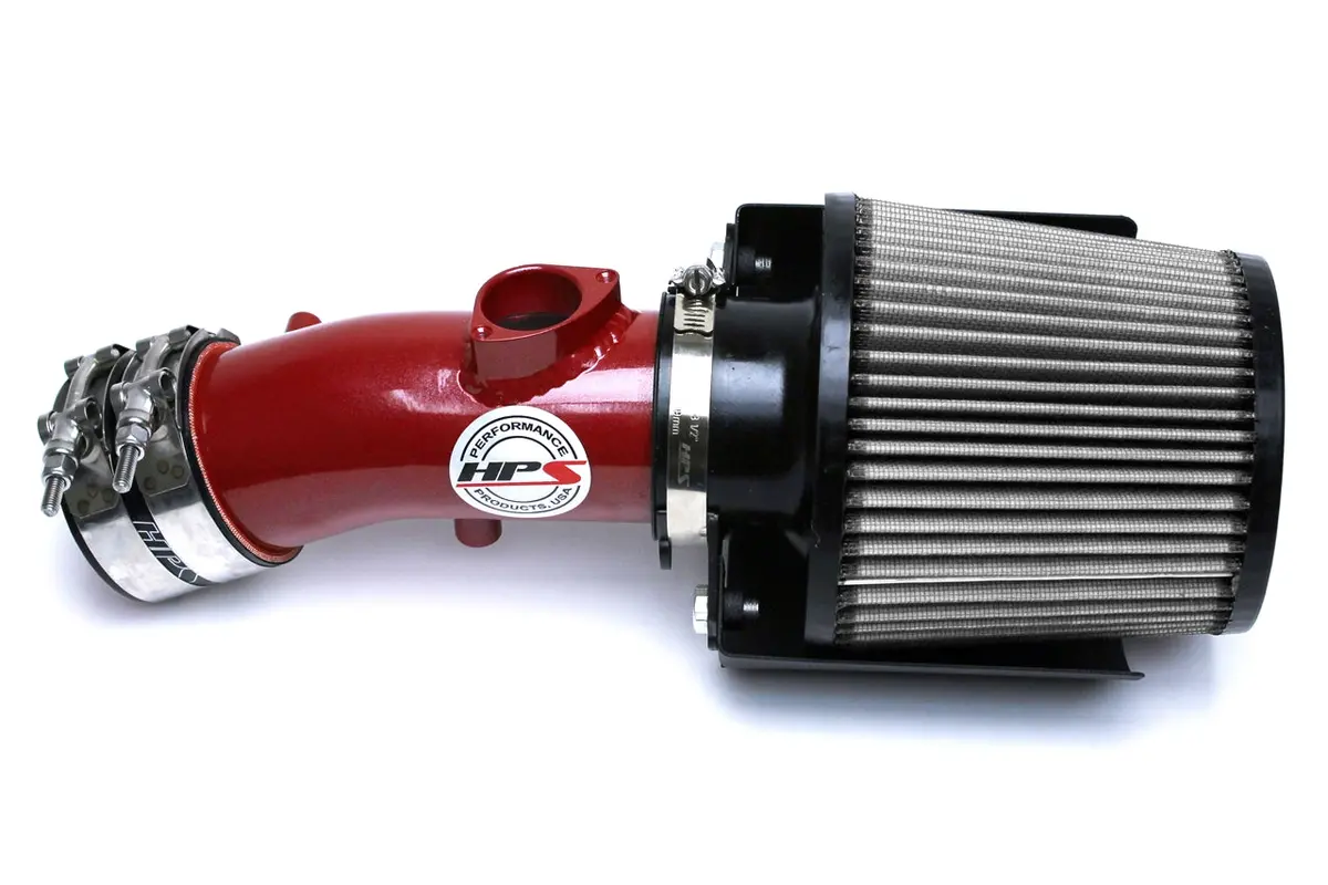Hps Performance Air Intake Kit With Heat Shield, Red, 827-531R 1