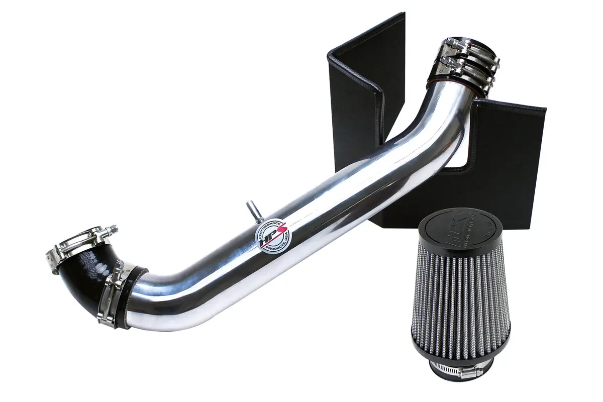 Hps Performance Air Intake Kit With Heat Shield, Polished, 827-537P 1