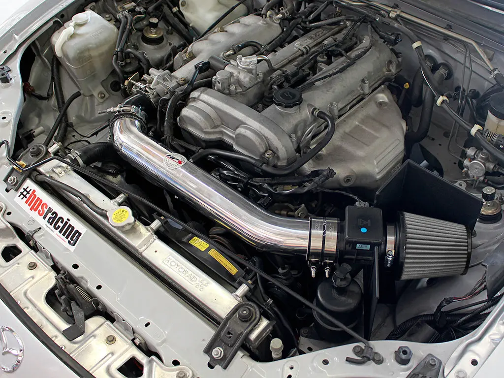 Hps Performance Air Intake Kit With Heat Shield, Polished, 827-537P 2