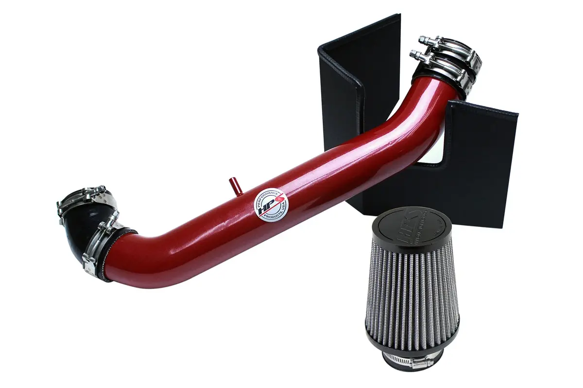 Hps Performance Air Intake Kit With Heat Shield, Red, 827-537R 1