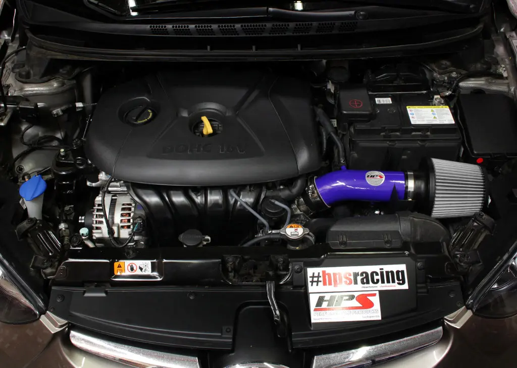 Hps Performance Air Intake Kit With Heat Shield, Blue, 827-538Bl 2