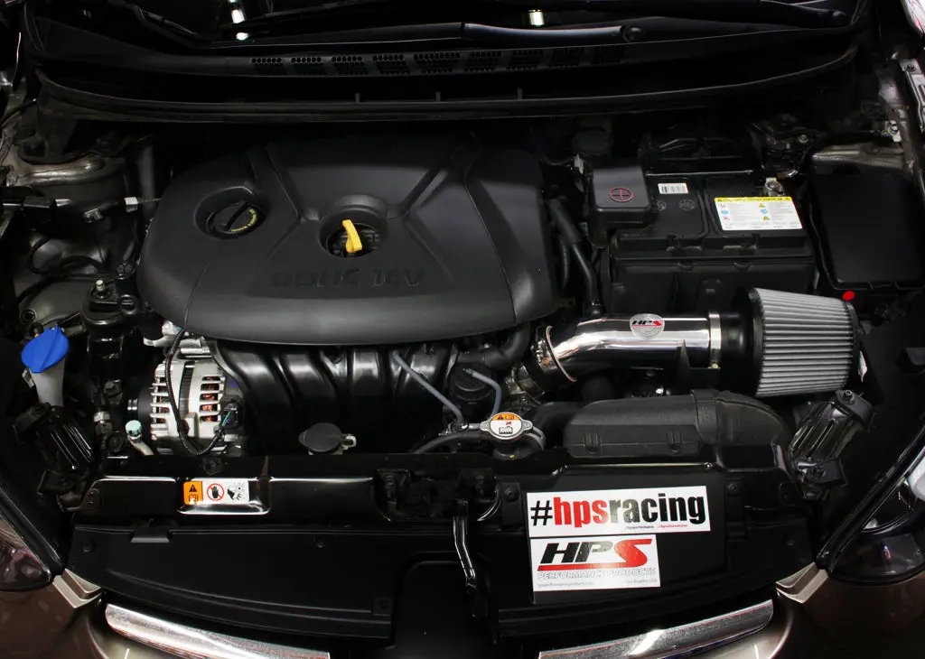 Hps Performance Air Intake Kit With Heat Shield, Polished, 827-538P 2