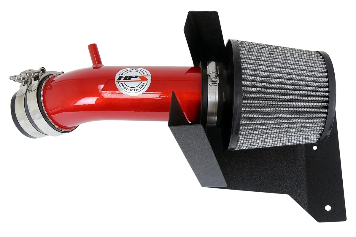 Hps Performance Air Intake Kit With Heat Shield, Red, 827-538R 1