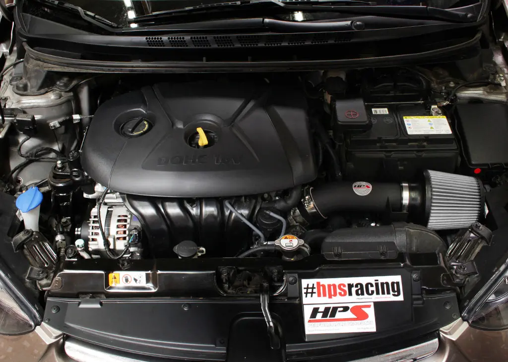 Hps Performance Air Intake Kit With Heat Shield, Black, 827-538Wb 2