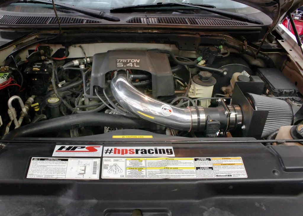 Hps Performance Air Intake Kit With Heat Shield, Polished, 827-540P 2