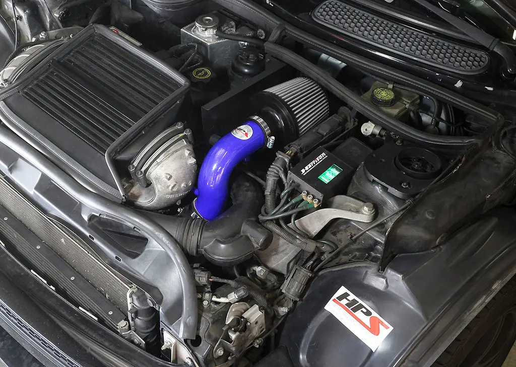 Hps Performance Air Intake Kit With Heat Shield, Blue, 827-544Bl 2
