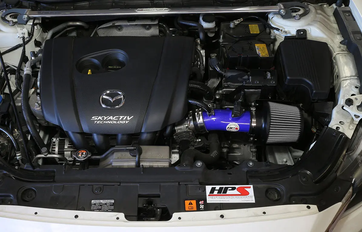Hps Performance Air Intake Kit With Heat Shield, Blue, 827-547Bl 2
