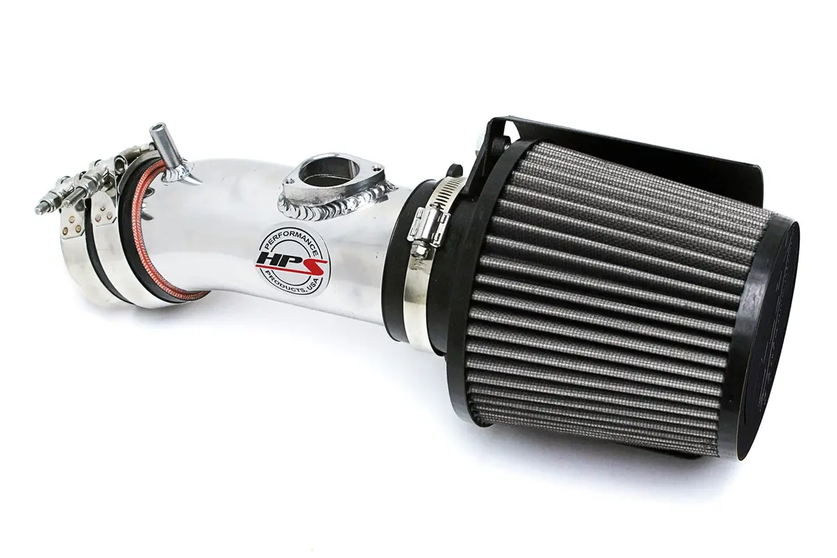 Hps Performance Air Intake Kit With Heat Shield, Polished, 827-547P 1