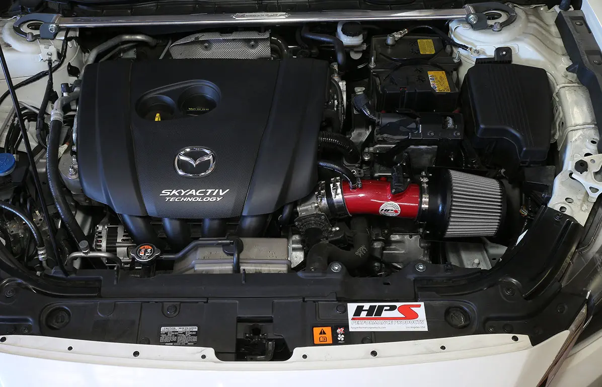 Hps Performance Air Intake Kit With Heat Shield, Red, 827-547R 2