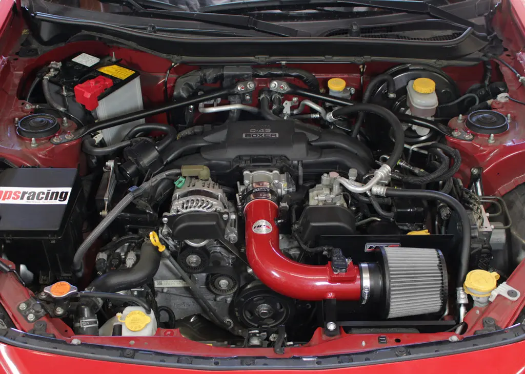 Hps Performance Air Intake Kit With Heat Shield, Red, 827-548R 2