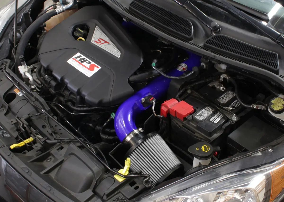 Hps Performance Air Intake Kit With Heat Shield, Blue, 827-553Bl 2