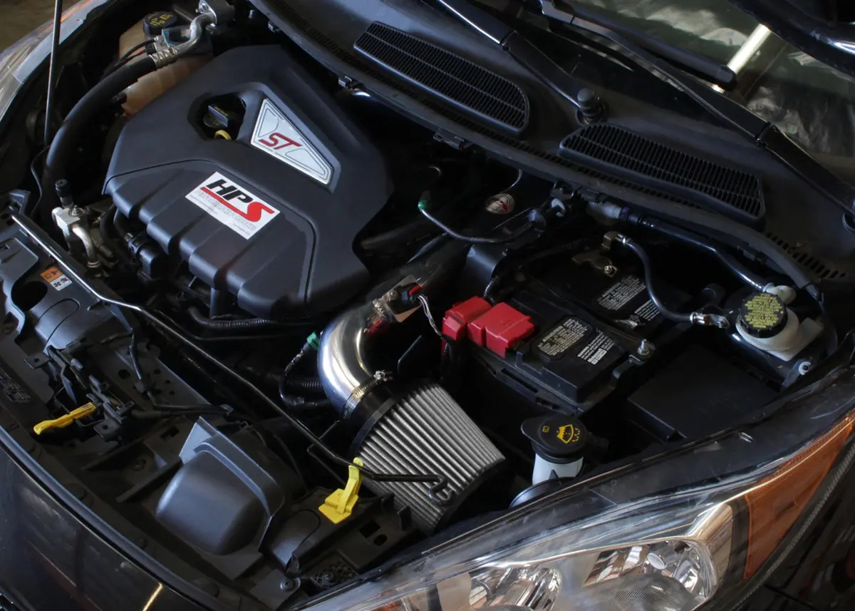 Hps Performance Air Intake Kit With Heat Shield, Polished, 827-553P 2