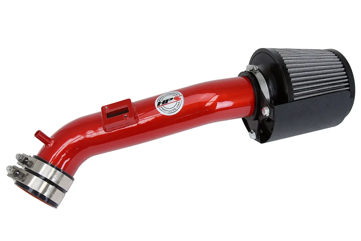 Hps Performance Air Intake Kit With Heat Shield, Red, 827-555R 1