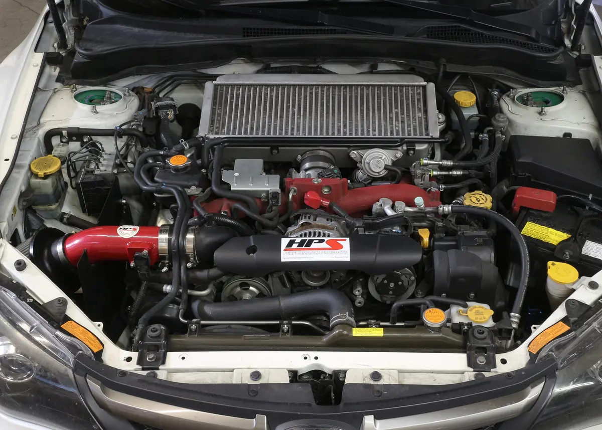 Hps Performance Air Intake Kit With Heat Shield, Red, 827-566R 2