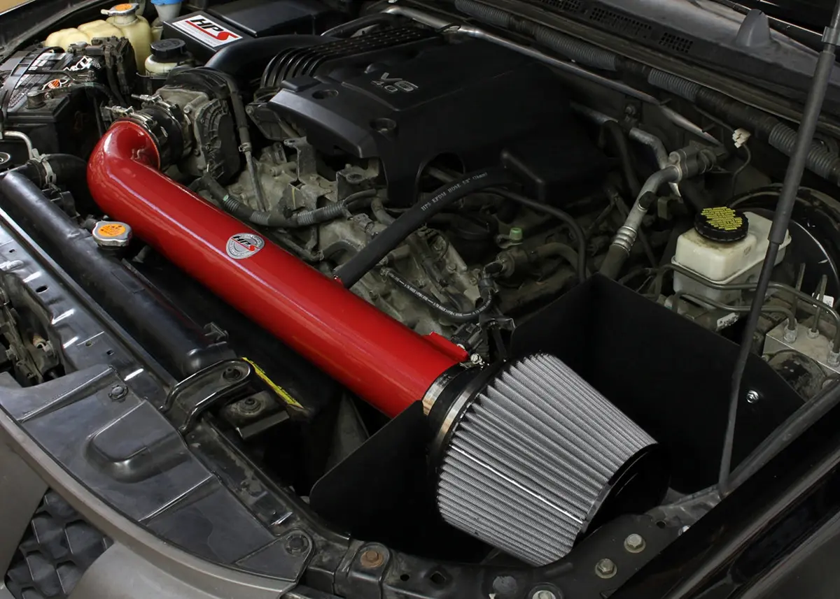 Hps Performance Air Intake Kit With Heat Shield, Red, 827-567R 2