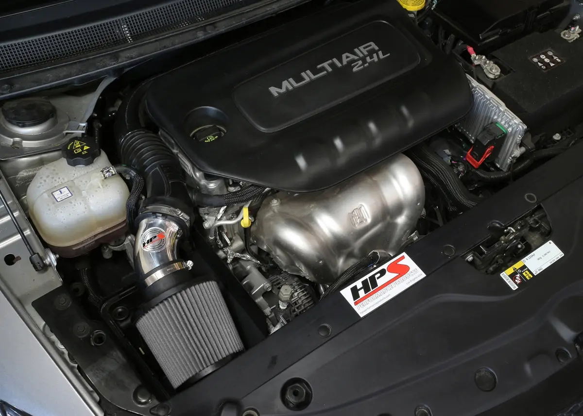 Hps Performance Air Intake Kit With Heat Shield, Polished, 827-574P 2