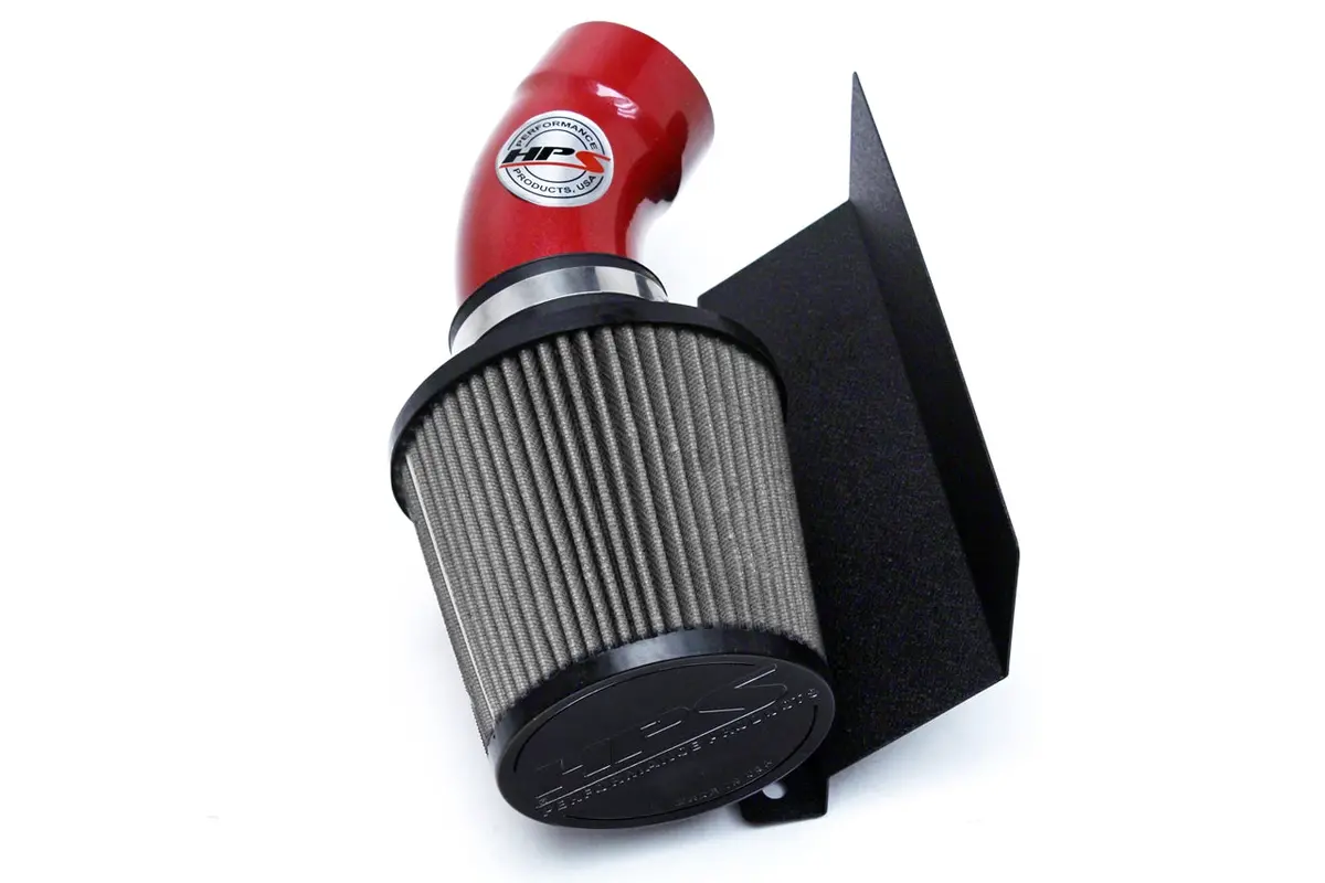 Hps Performance Air Intake Kit With Heat Shield, Red, 827-574R 1