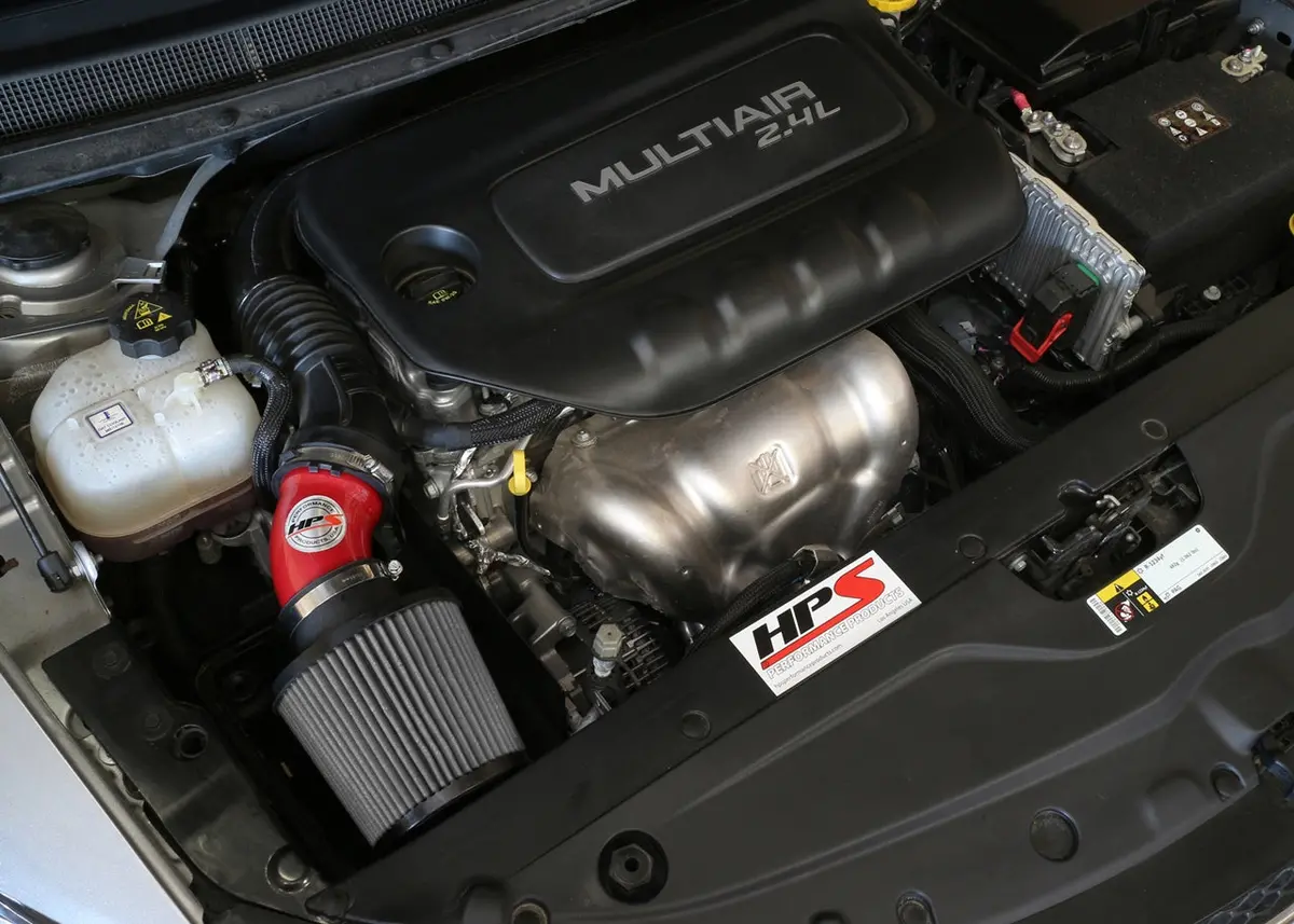 Hps Performance Air Intake Kit With Heat Shield, Red, 827-574R 2