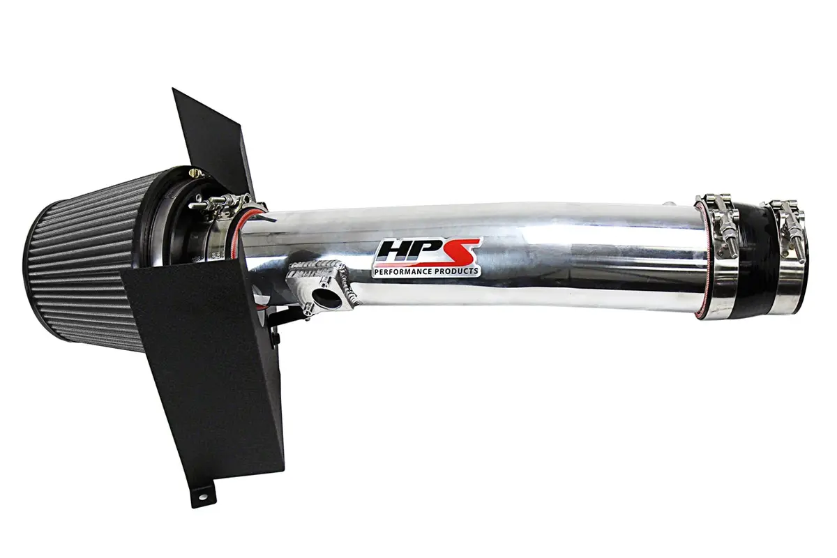 Hps Performance Air Intake Kit With Heat Shield, Polished, 827-583P 1