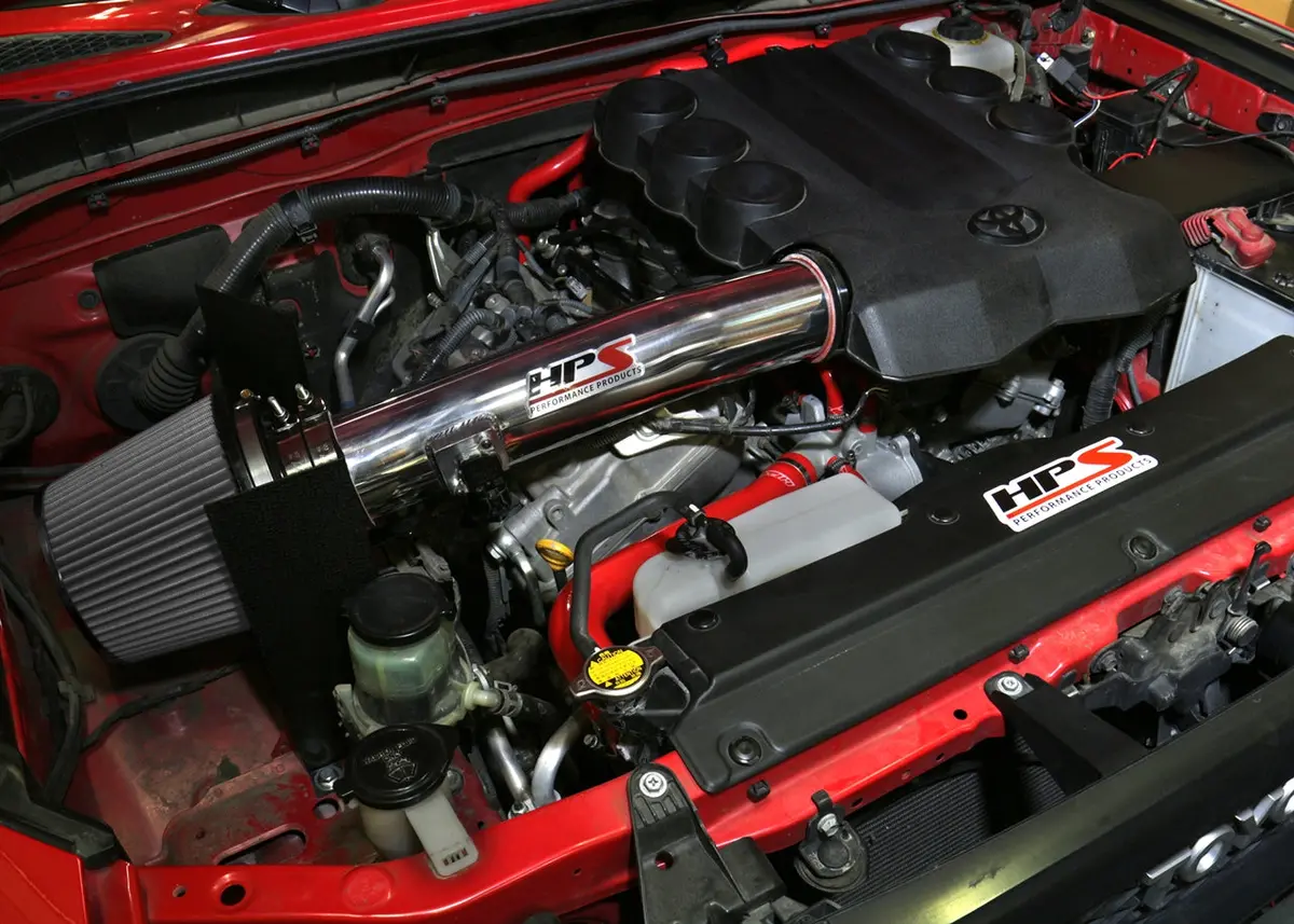 Hps Performance Air Intake Kit With Heat Shield, Polished, 827-583P 2