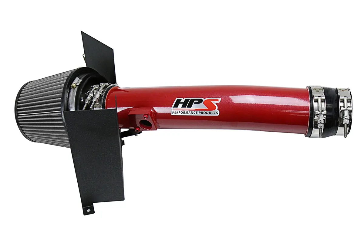 Hps Performance Air Intake Kit With Heat Shield, Red, 827-583R 1