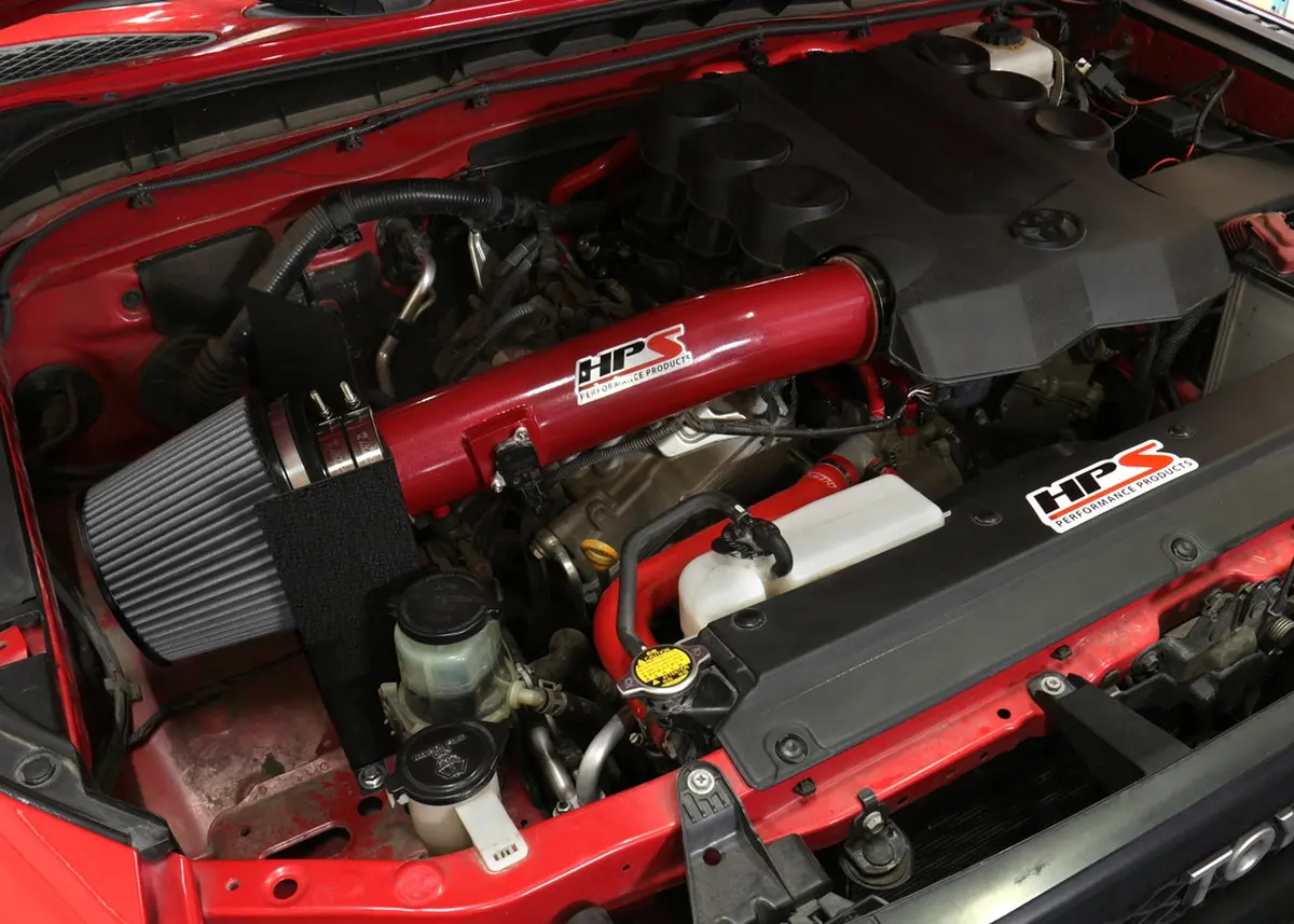 Hps Performance Air Intake Kit With Heat Shield, Red, 827-583R 2
