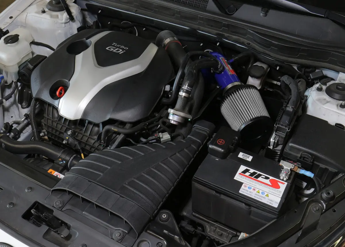 Hps Performance Air Intake Kit With Heat Shield, Blue, 827-587Bl 2