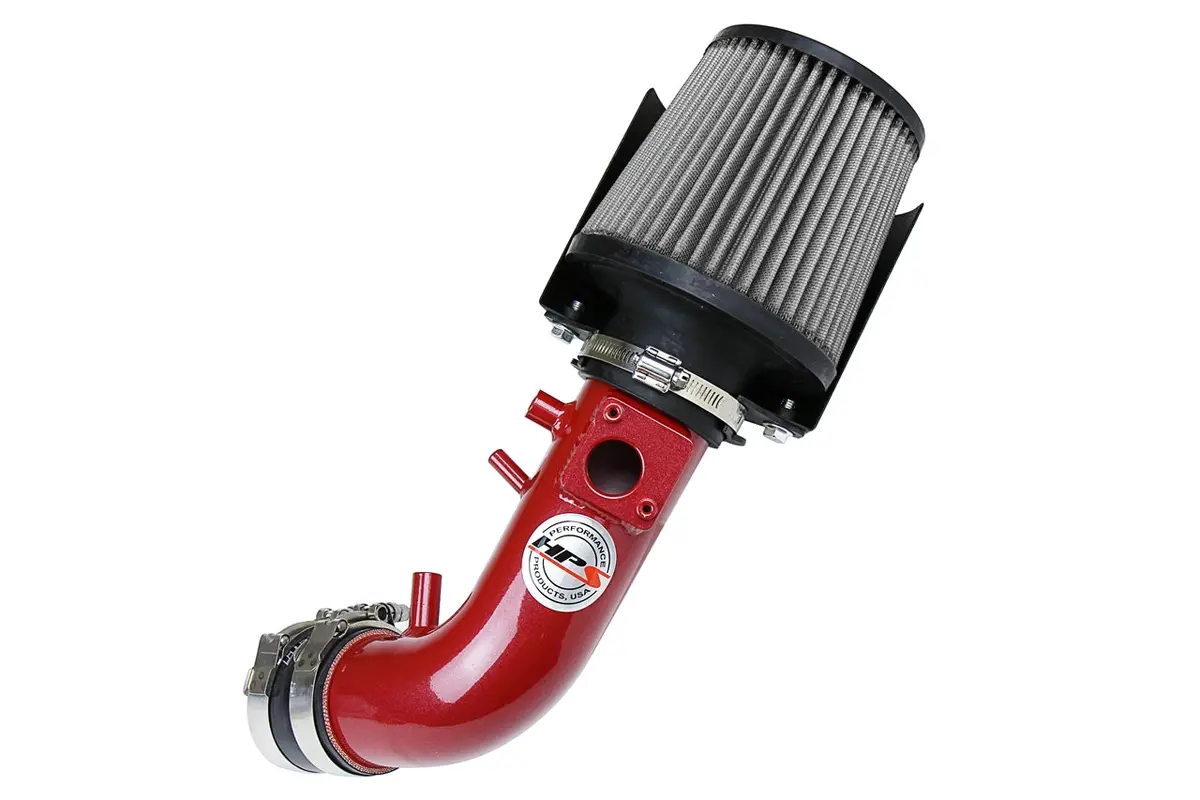 Hps Performance Air Intake Kit With Heat Shield, Red, 827-588R 1