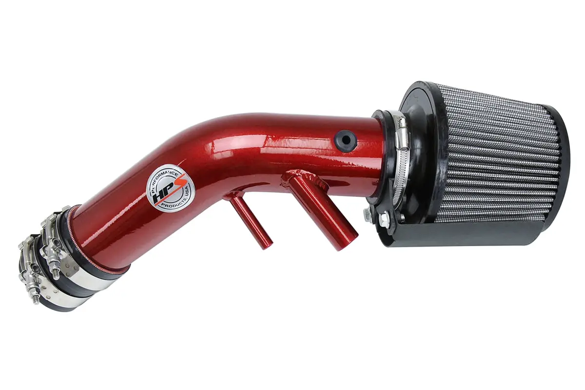 Hps Performance Air Intake Kit With Heat Shield, Red, 827-594R 1