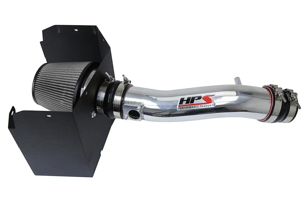 Hps Performance Air Intake Kit With Heat Shield, Polished, 827-595P 1