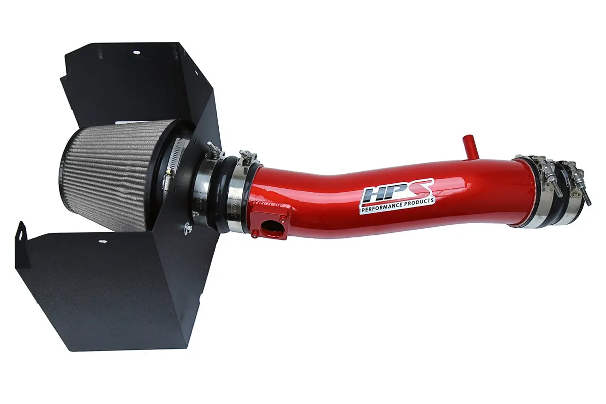 Hps Performance Air Intake Kit With Heat Shield, Red, 827-595R 1
