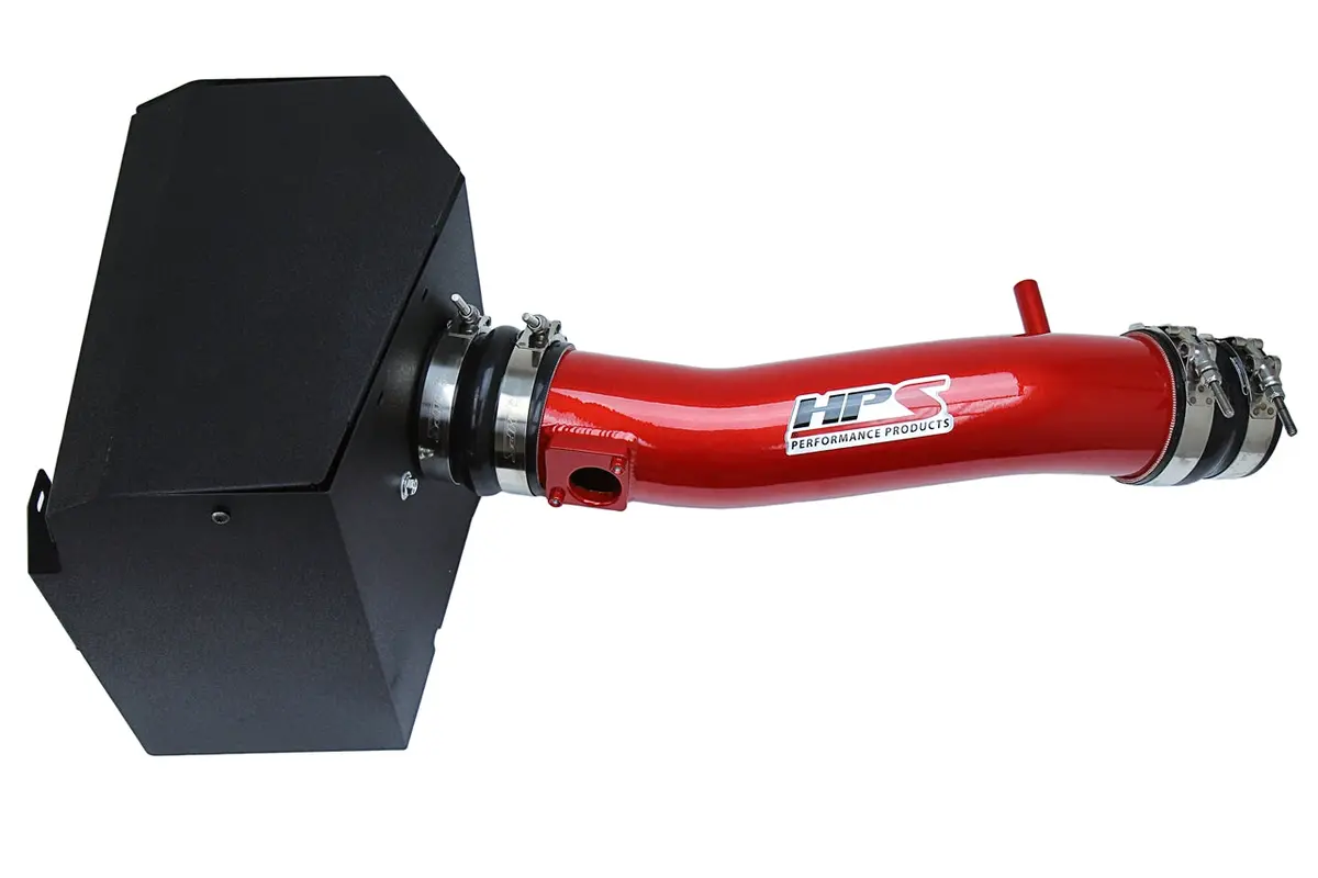 Hps Performance Air Intake Kit With Heat Shield, Red, 827-595R 2