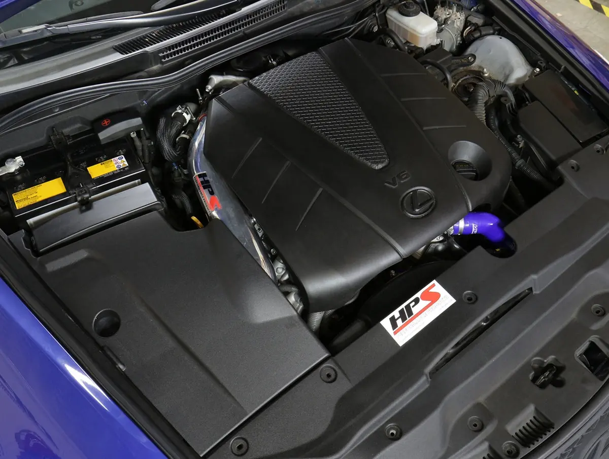 Hps Performance Air Intake Kit With Heat Shield, Polished, 827-597P 2