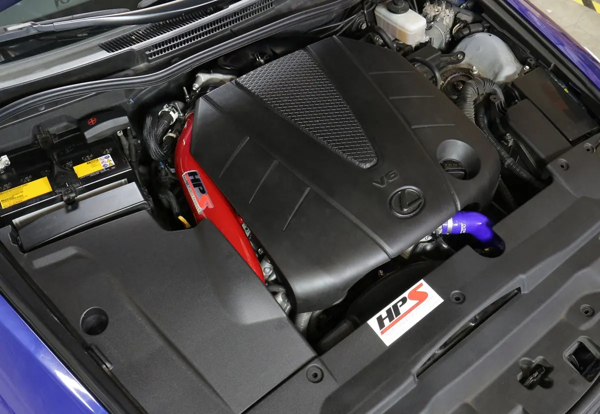 Hps Performance Air Intake Kit With Heat Shield, Red, 827-597R 2