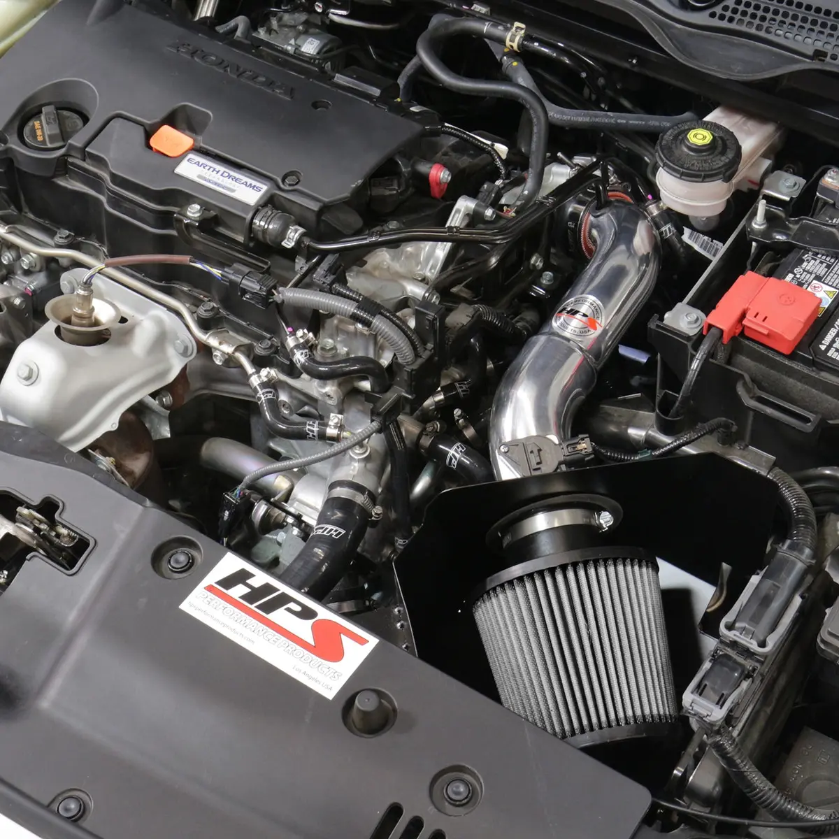 Hps Performance Air Intake Kit With Heat Shield, Polished, 827-599P 2