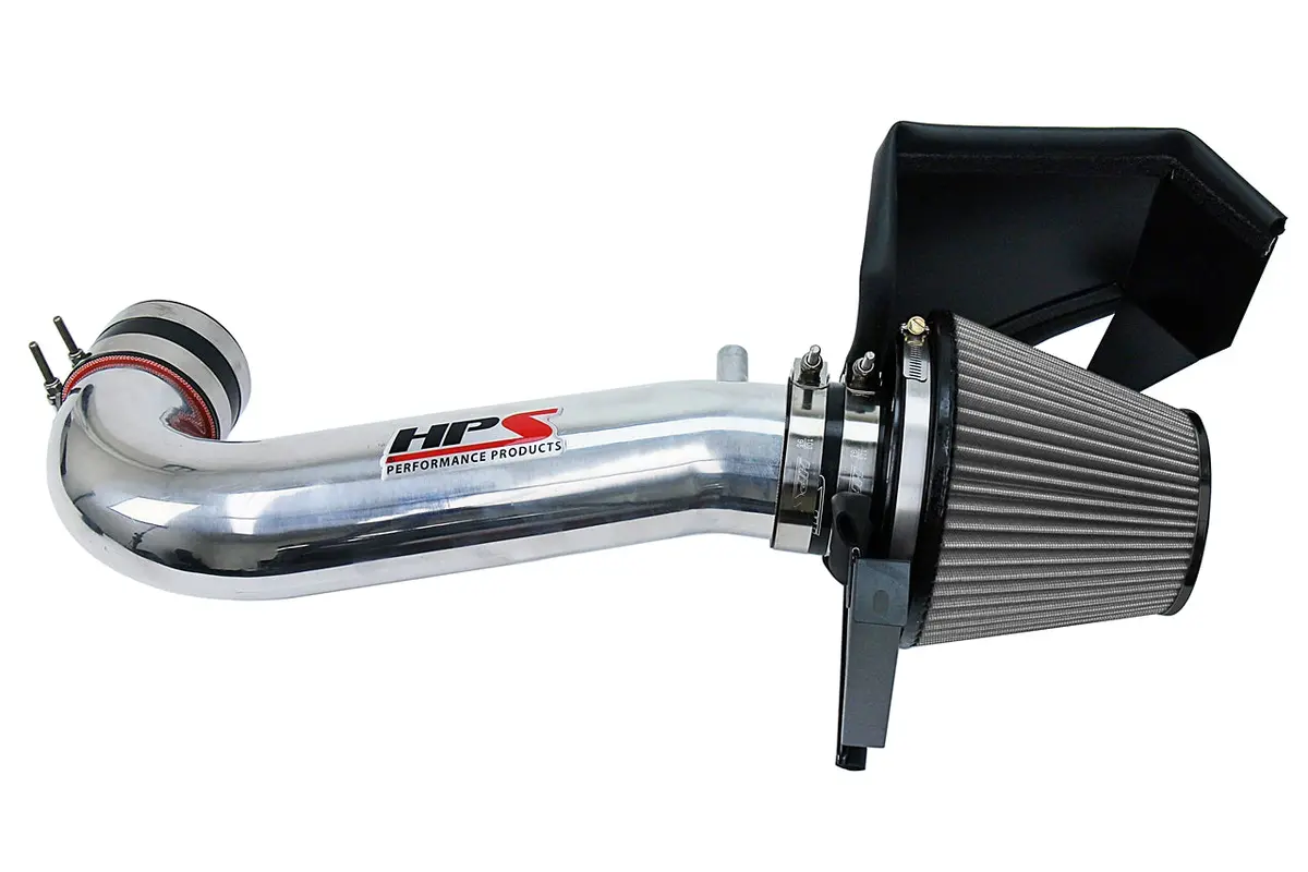 Hps Performance Air Intake Kit With Heat Shield, Polished, 827-600P 1