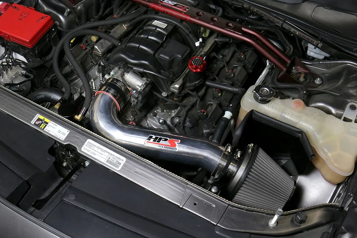 Hps Performance Air Intake Kit With Heat Shield, Polished, 827-600P 2
