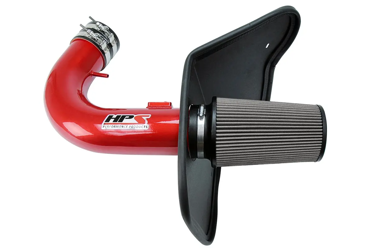 Hps Performance Air Intake Kit With Heat Shield, Red, 827-607R 1