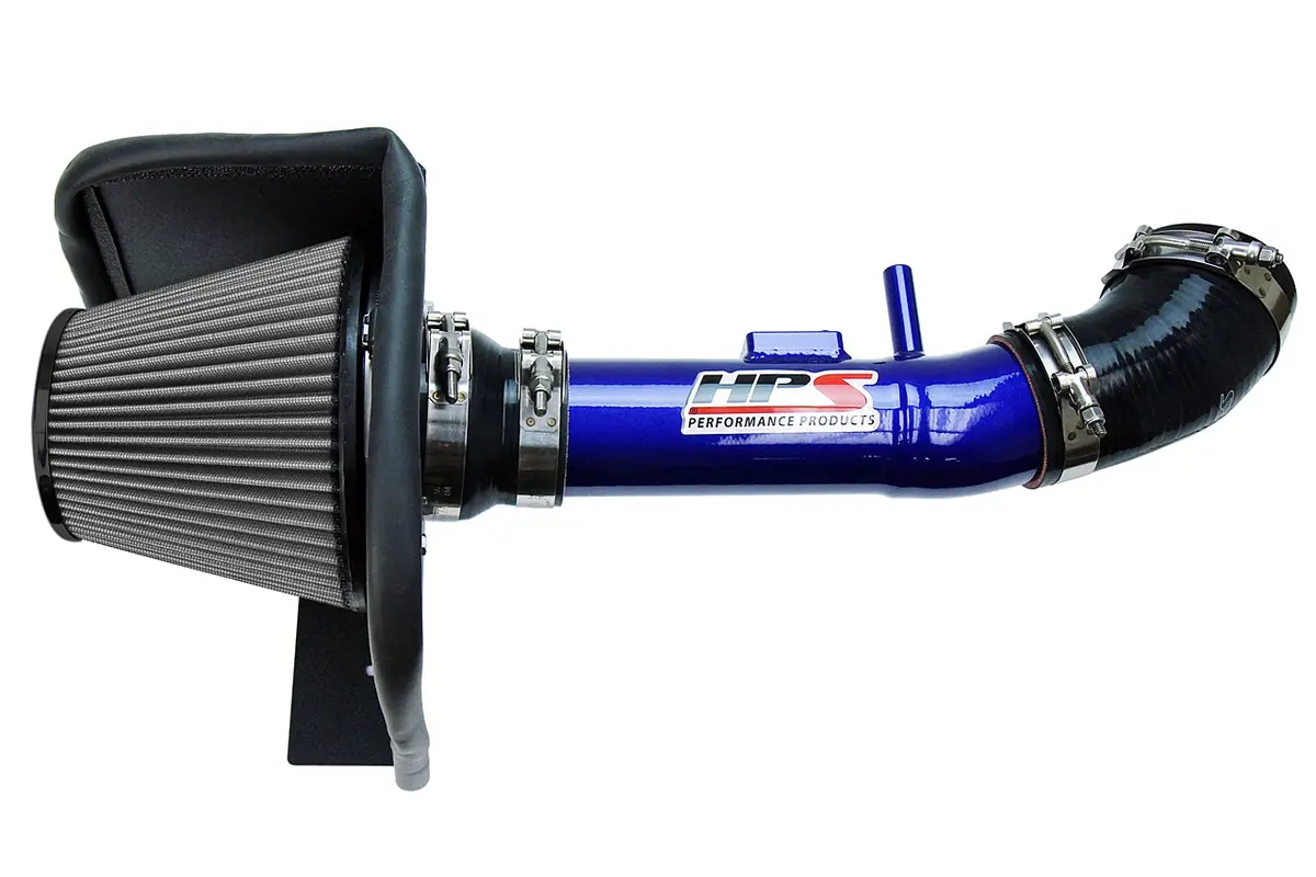 Hps Performance Air Intake Kit With Heat Shield, Blue, 827-611Bl 1