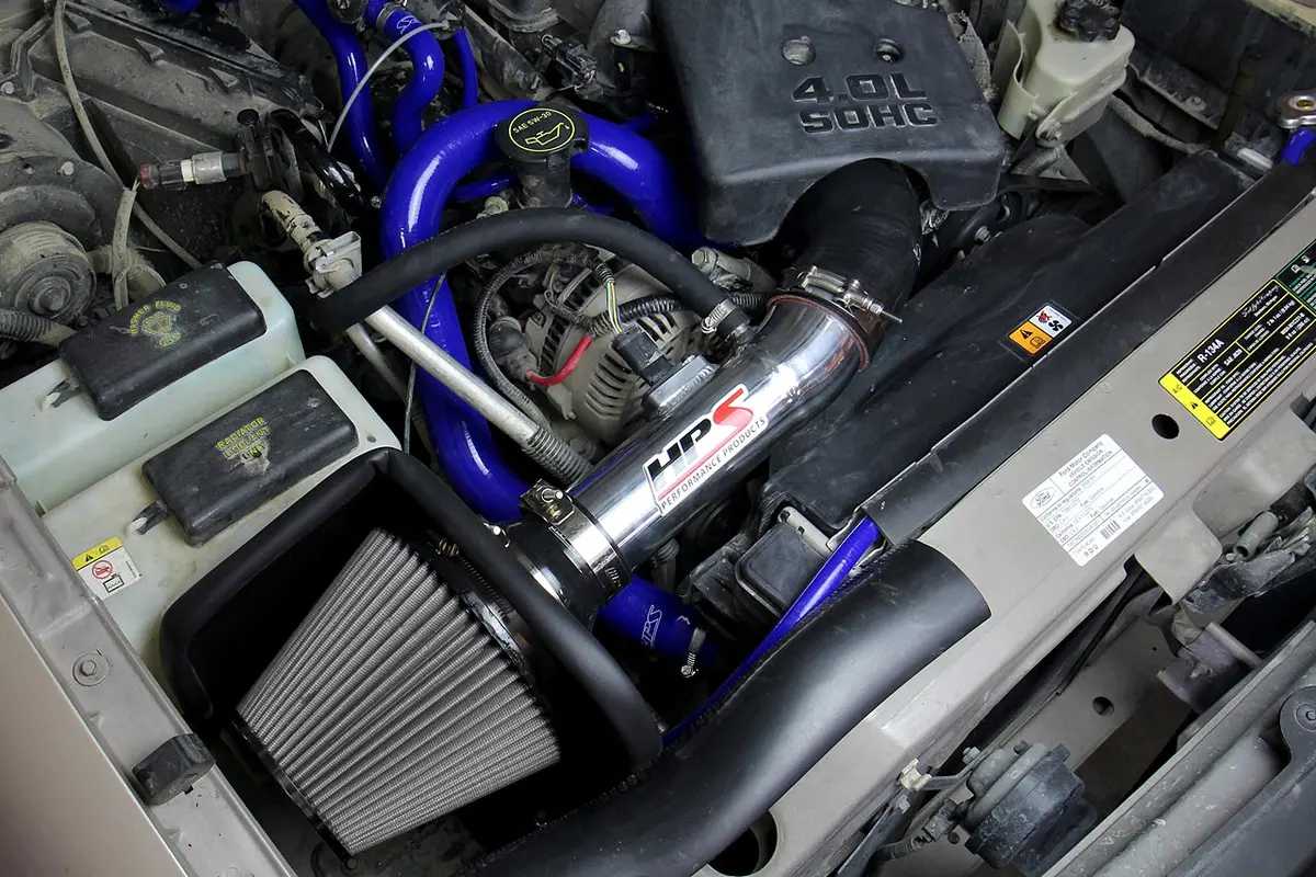 Hps Performance Air Intake Kit With Heat Shield, Polished, 827-611P 2