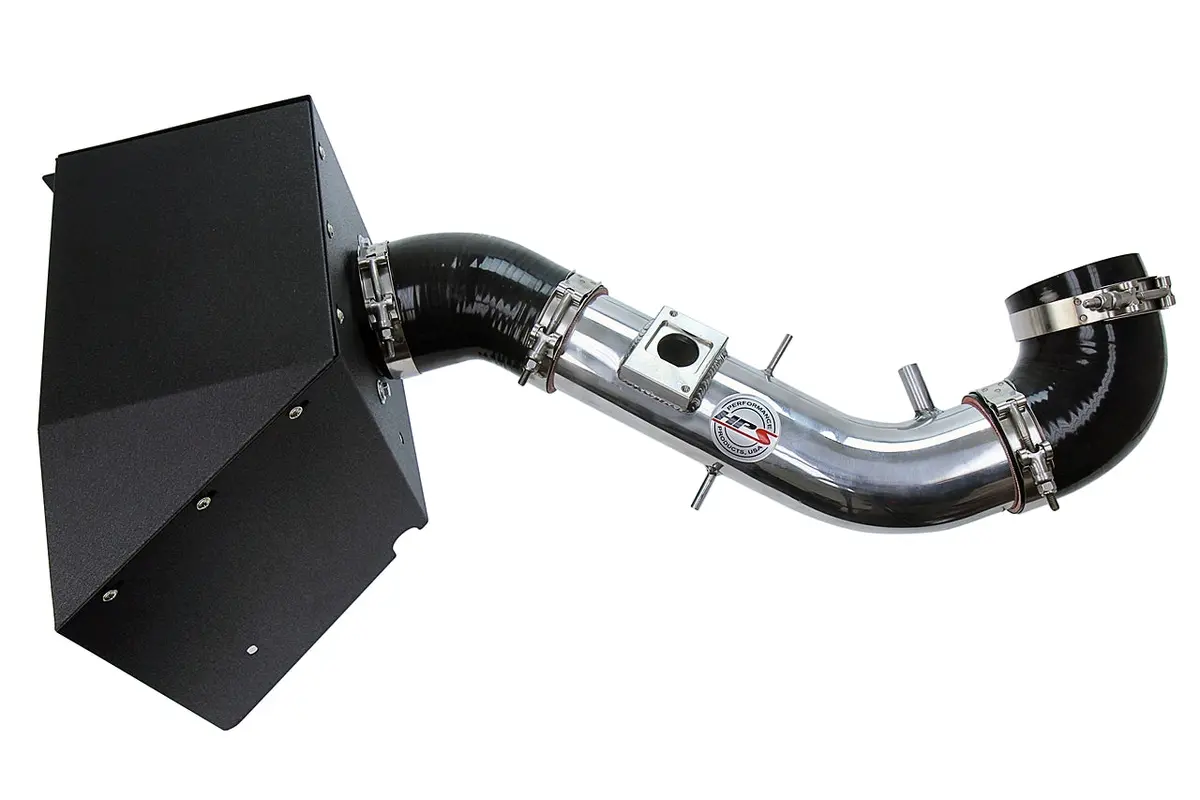 Hps Performance Air Intake Kit With Heat Shield, Polished, 827-618P 2
