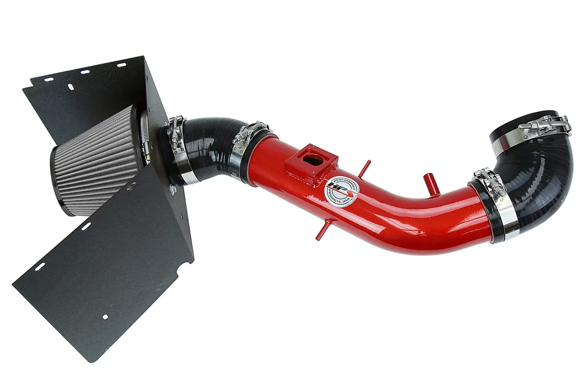 Hps Performance Air Intake Kit With Heat Shield, Red, 827-618R 1