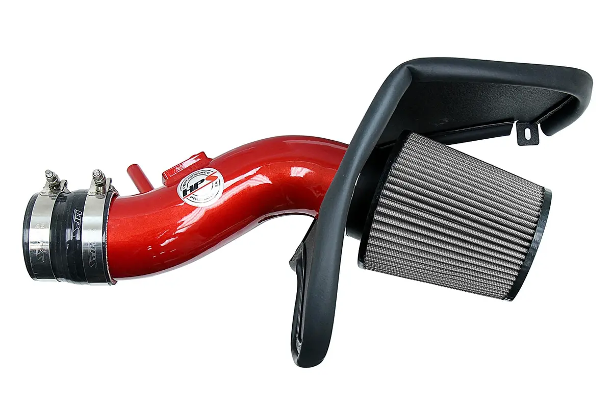 Hps Performance Air Intake Kit With Heat Shield, Red, 827-621R 1