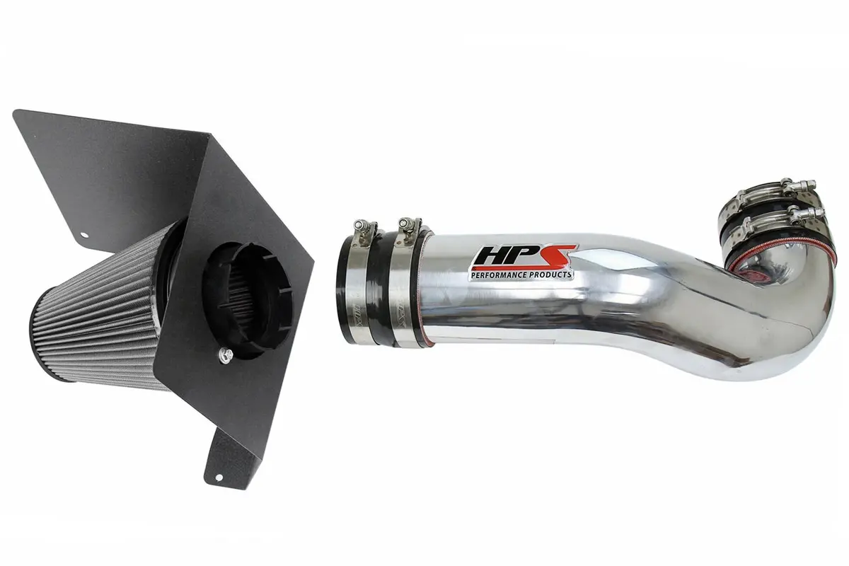 Hps Performance Air Intake Kit With Heat Shield, Polished, 827-622P 1