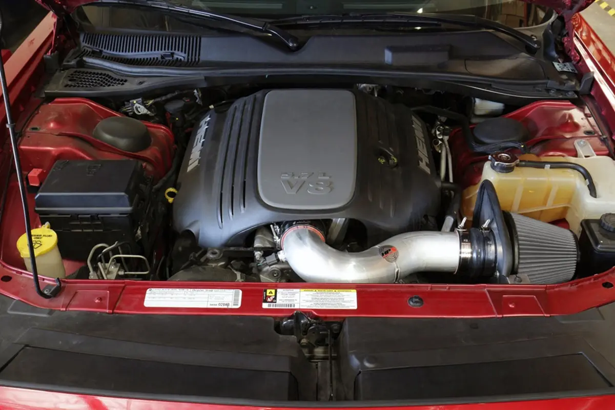 Hps Performance Air Intake Kit With Heat Shield, Red, 827-627R 2