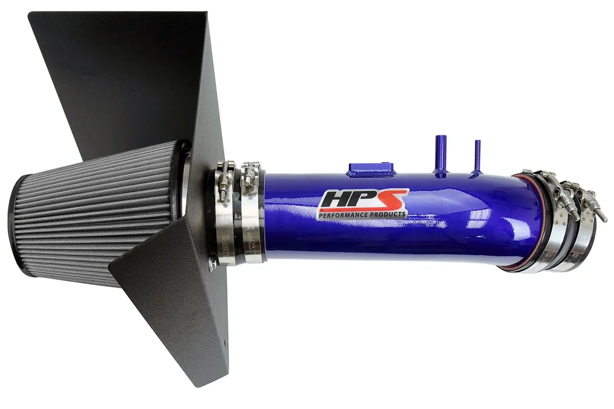 Hps Performance Air Intake Kit With Heat Shield, Blue, 827-630Bl 1