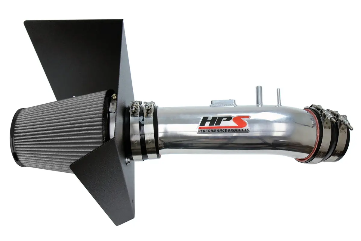 Hps Performance Air Intake Kit With Heat Shield, Polished, 827-630P 1