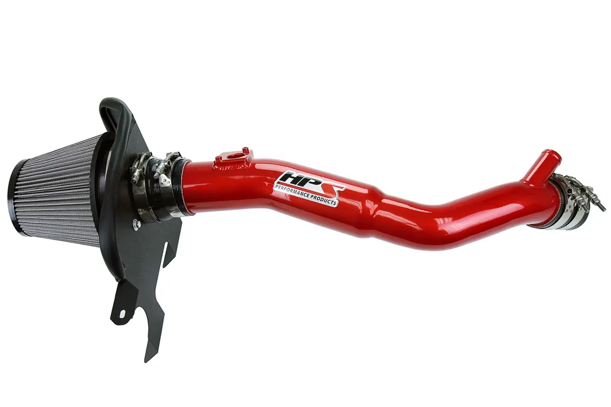 Hps Performance Air Intake Kit With Heat Shield, Red, 827-633R 1
