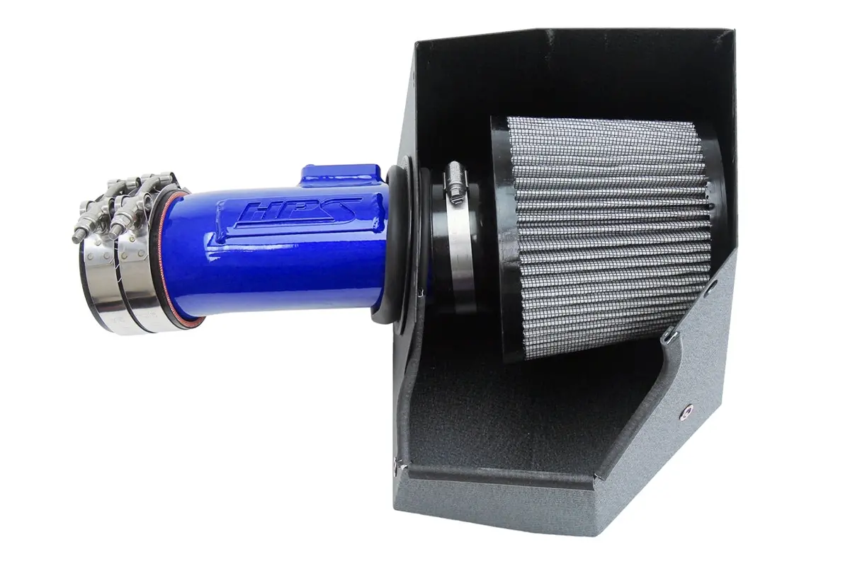Hps Performance Air Intake Kit With Heat Shield, Blue, 827-656Bl 1