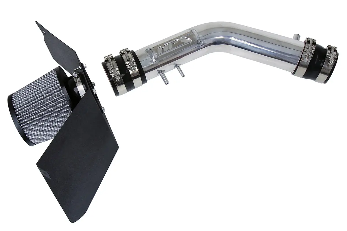 Hps Performance Air Intake Kit With Heat Shield, Polished, 827-663P 1